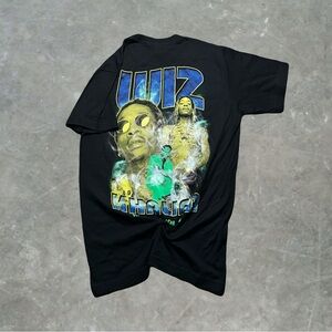 ☀️ Wiz Khalifa High Road Tour 2016 Rap Tee Mens Size S Black/Green Double Sided